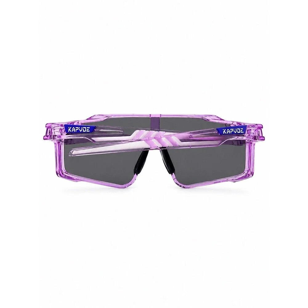 KAPVOE Shield Sport Sunglasses Purple Wrap Cycling Running UV400 Outdoor Unisex